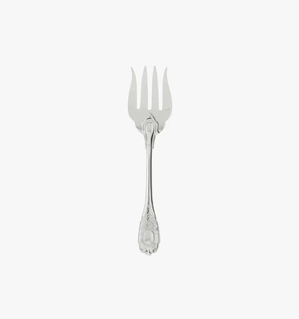Fourchette à servir la viande froide de la collection Elysée de Puiforcat en argent massif