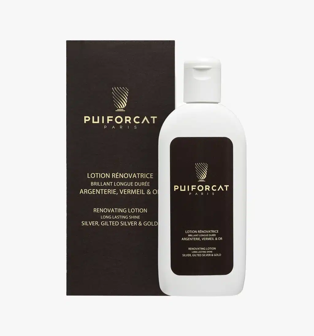 Lotion longue durée amande pour argent et vermeil avec boîte Puiforcat