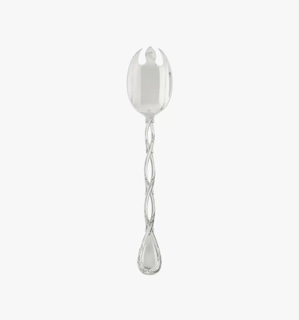 Fourchette à servir la salade de la collection Royal de Puiforcat en argent massif