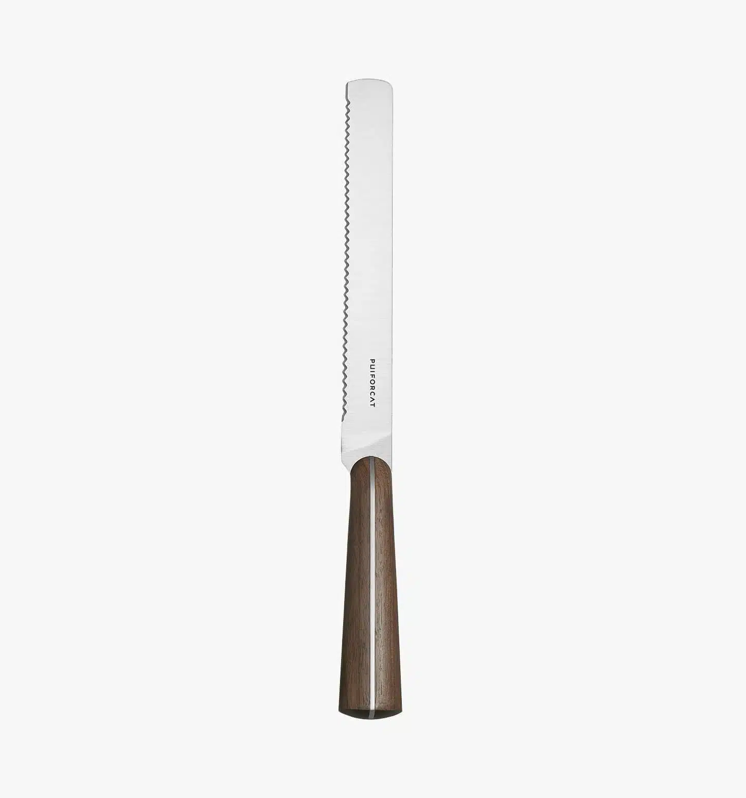 Couteau à pain de la collection Couteaux d'Orfèvre en acier massif et bois de Puiforcat